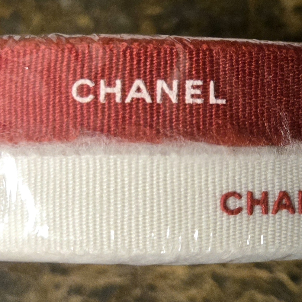 Red and White Ribbon Roll